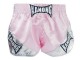 Womens Retro Muay Thai Shorts : KNSRTO-201-Pink-Silver