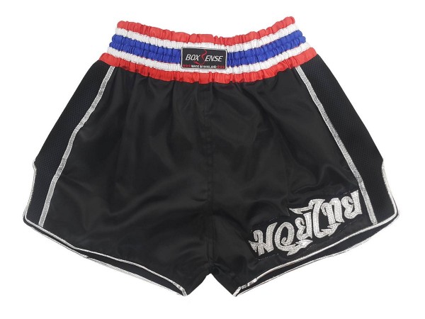 black retro shorts