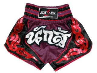 Muay Thai Shorts : BXS-063-Maroon