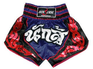 Muay Thai Shorts : BXS-063-Navy