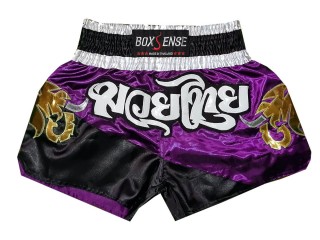 Muay Thai Fightwear Shorts : BXS-091-Purple