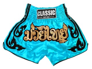 Muay Thai Boxing Training Shorts : CLS-016-Skyblue