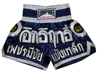 Navy Lumpinee Muay Thai Boxing Shorts : LUM-033